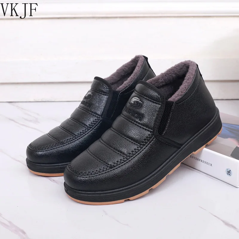 

Men Shoes 2021 New Keep Warm Winter Boots Slip on Comfortable Plush Fur Ankle Botas Men Boots Outdoor Sneakers Zapatos De Hombre