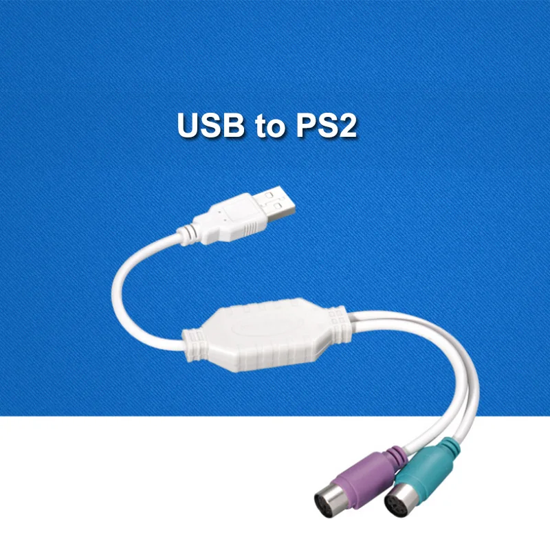Заводская распродажа! Адаптер USB Female для PS2 PS/2 Male конвертер клавиатуры и мыши 1