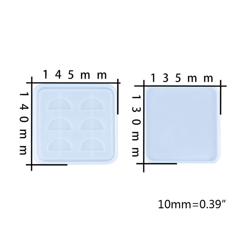

2Pcs/Set DIY Crafts Crystal Epoxy Resin Mold Eyelash Storage Box Silicone Mould