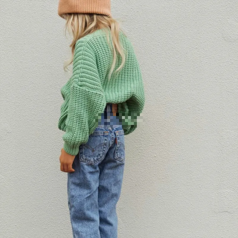 

Pre-sale 2020 Autumn and Winter SummerS Children's Knitted Sweater Cardigan Cotton Candy Color Sweater for Boys and Girls