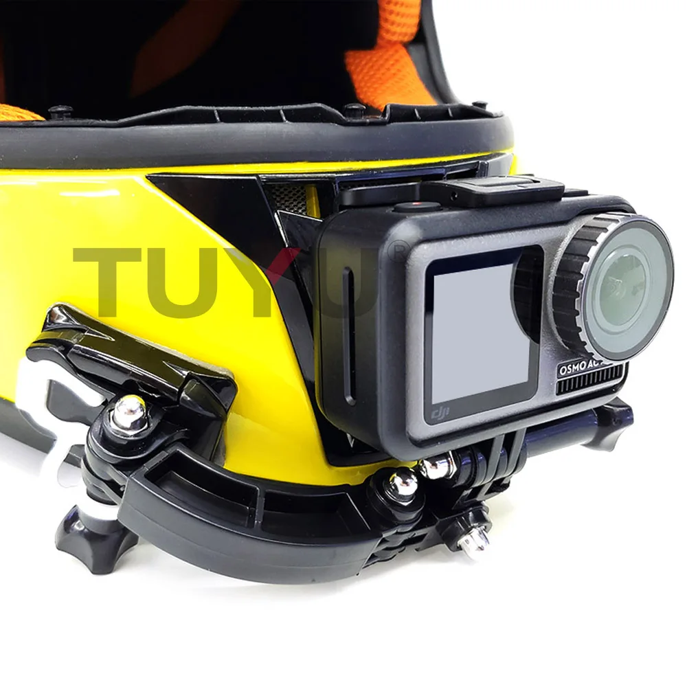 TUYU шлем камера аксессуары для Go pro мотоциклетный шлем кронштейн велосипедный Регулируемая пряжка для GoPro Hero 5 6 7 eken H9 Yi