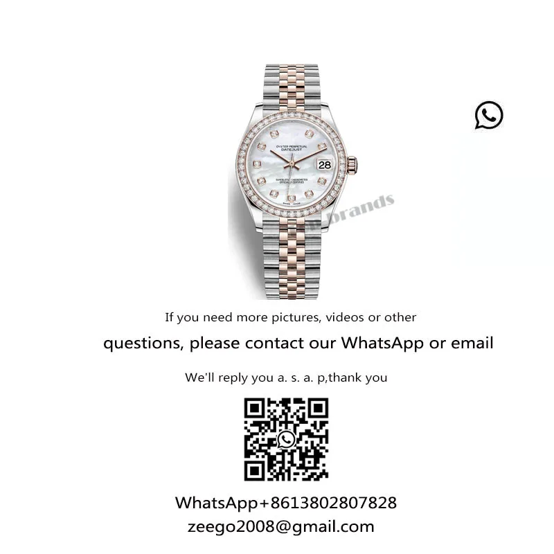 

Oyster Perpetual Datejust Series Ladies Elegant Watch Calendar Display Waterproof Stainless Steel Automatic Mechanical Bracelet