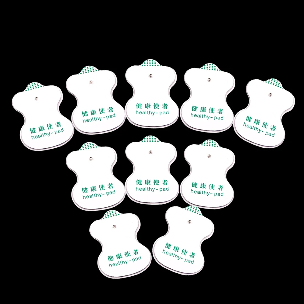 10pcs pads Электрический акупунктурный массажер мышц тела цифровой терапевтический аппарат 8 подушечек для шеи и ног массаж спины облегчение боли - Цвет: 10pcs pads