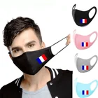 Маска-респиратор для лица, с принтом флага Франции, моющаяся
