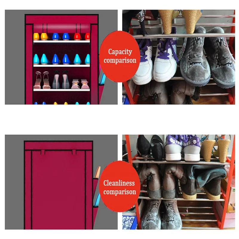 Быстрая отправка мебели Sokoltec шкаф для обуви пылезащитный хранения дома спальни