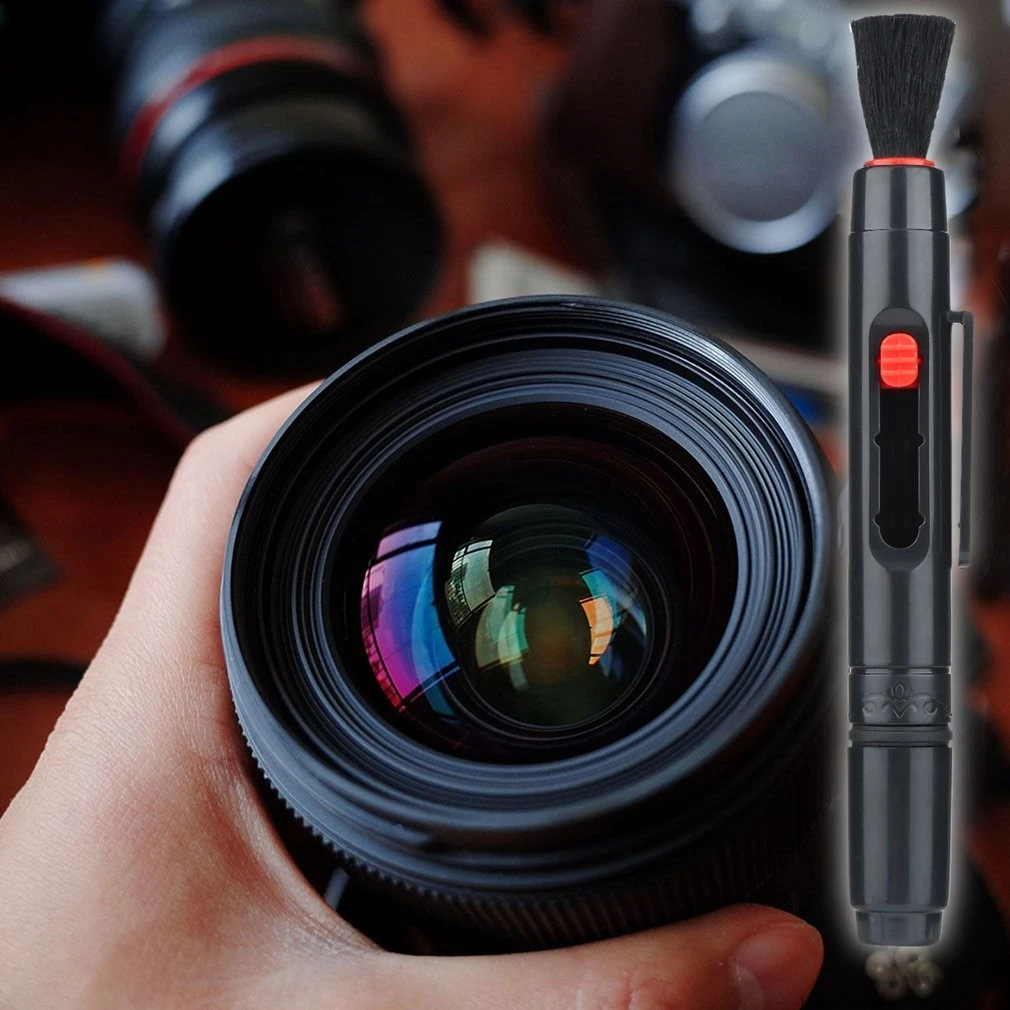 3 в 1 комплект Очиститель объектива ручка пылеочиститель для DSLR VCR DC Объективы для фотоаппаратов фильтры очистка выдвижная щетка дропшиппинг горячая распродажа