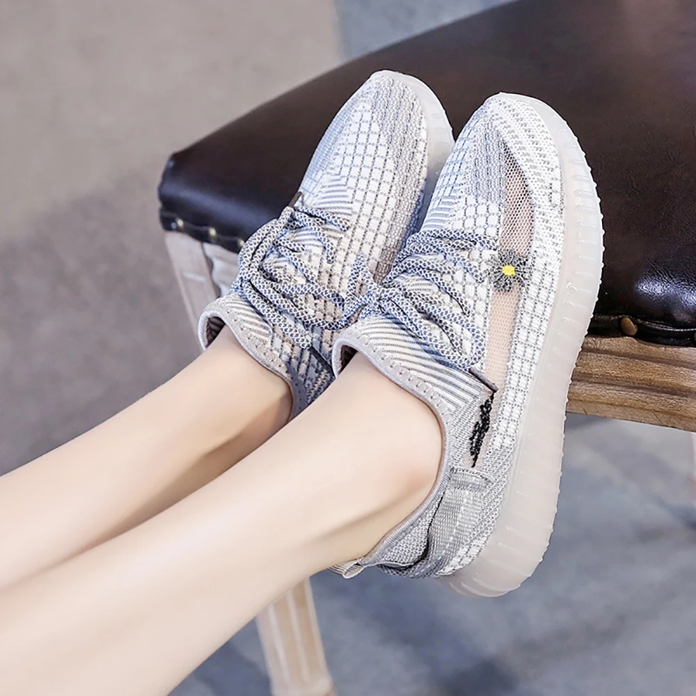 

Summer Women Shoes Mesh Light Breathable Women Sneakers Flats Casual Female Trainers Walking Shoes Zapatillas Mujer