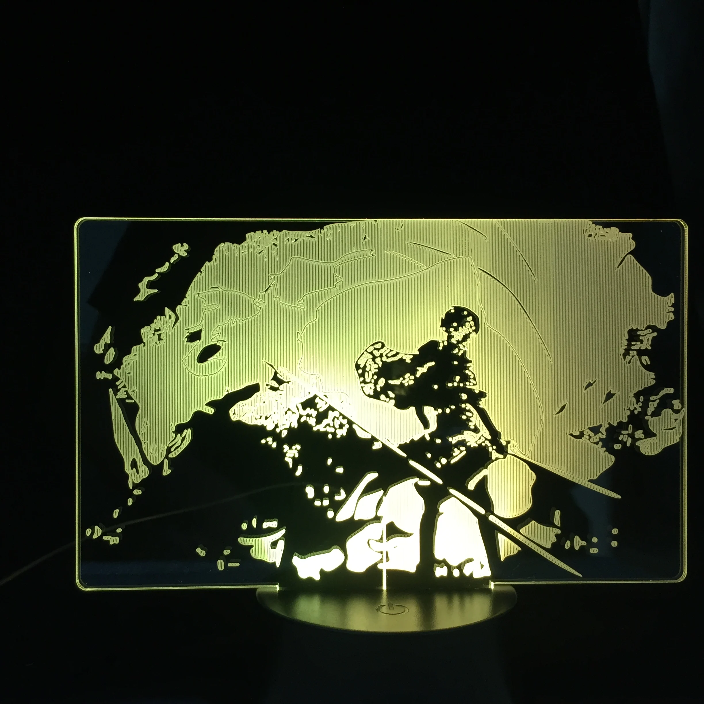 

Attack On Titans Eren Jaeger 3D ANIME LAMP Nightlights Levi Anime Lamp Colors Lampara Led For Bedroom Decor Dropshipping