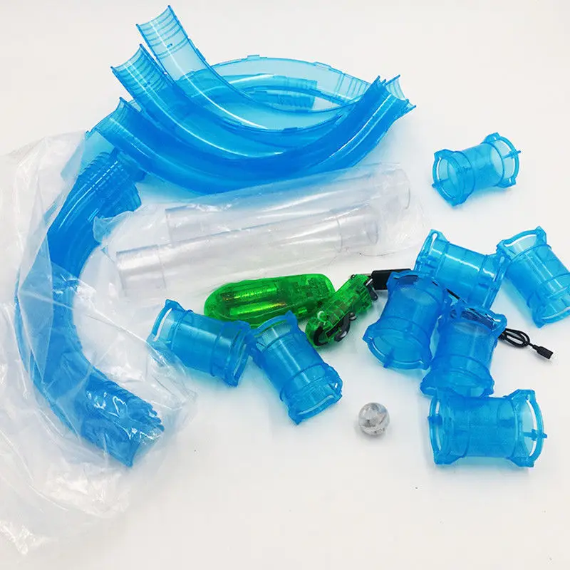 72 шт. DIY Дистанционное Управление трубы гоночный трек RC автомобиль игрушка Дети