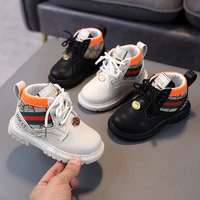 new winter new girls martin boots boys warm snow boots fashion casual plush baby toddler shoes winter boots for toddler girl