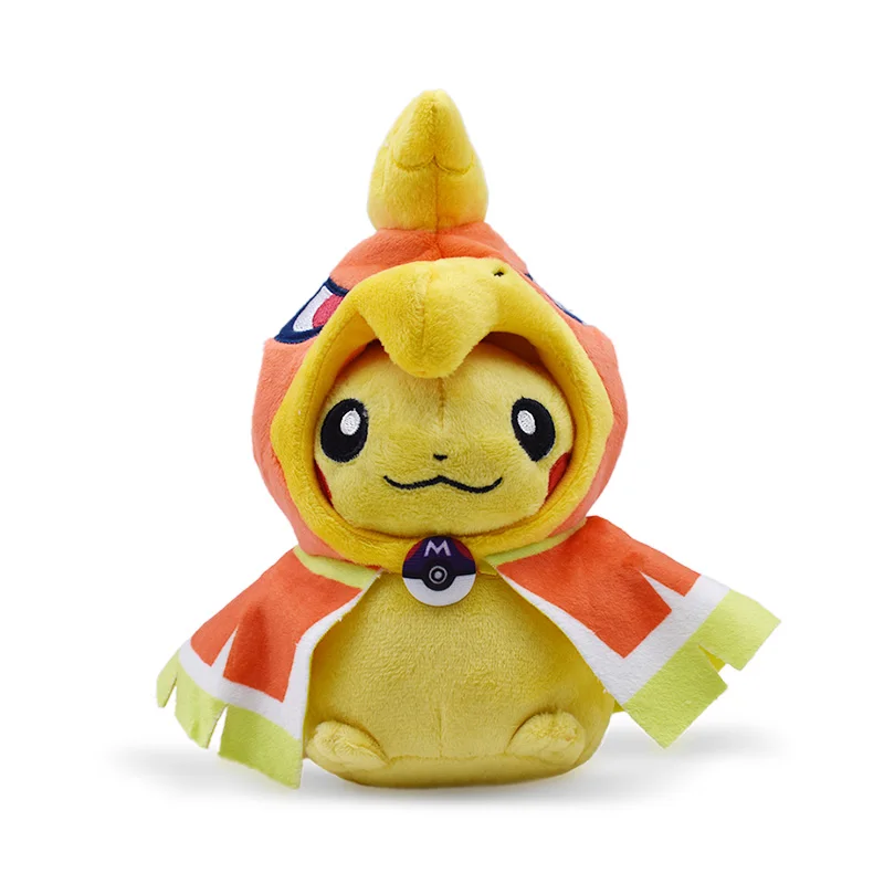 Горячие игрушки 20-24 см 7,9-9,4 ''Пикачу Косплей тиранитар Hydreigon Charizard Snorlax Ampharos Garchomp Мягкие плюшевые игрушки плюш - Цвет: 20cm Ho-Oh smile