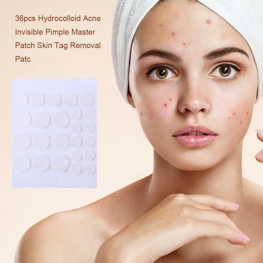 

24/36pcs Hydrocolloid Invisible Acne Patch Pimple Blemish Removal Stickers Breathable Pimple Blemish Removal Sticker Facial Care