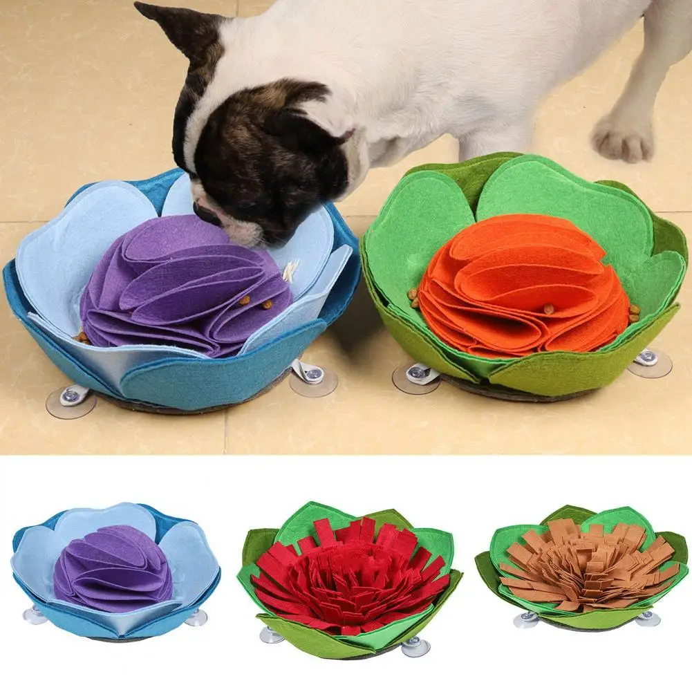 

Hot Sales!!! Snuffle Mat Non-slip Sucker Slow Feeding Fabric Dog Sniffing Feeding Bowl for Indoor