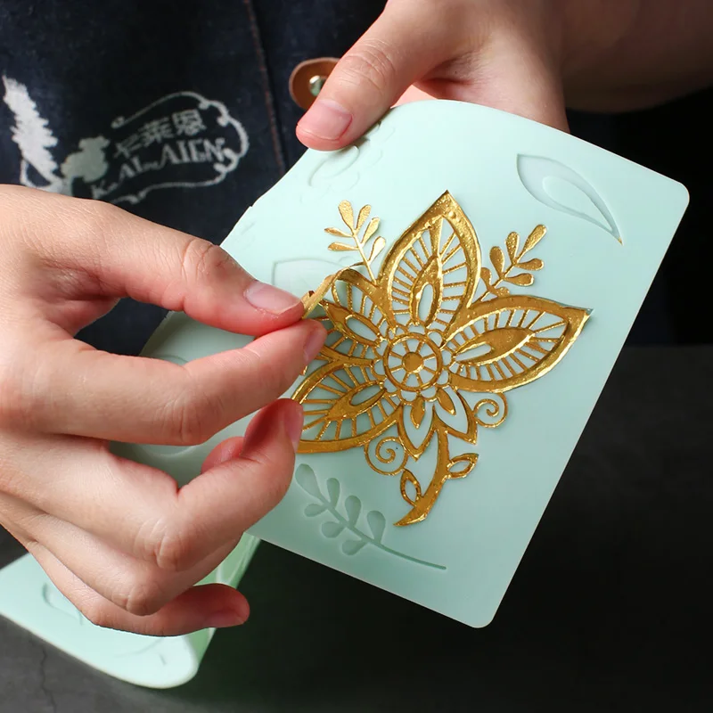 Цветочные силиконовые кружевные формы для украшения тортов помадки пищевые