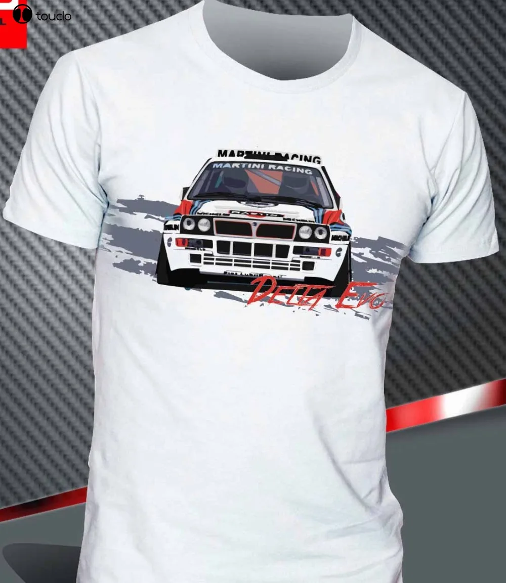 Футболка Lancia Delta Martini Evolution Hf Integrale Rally с принтом Мужская мода 2019 Повседневная