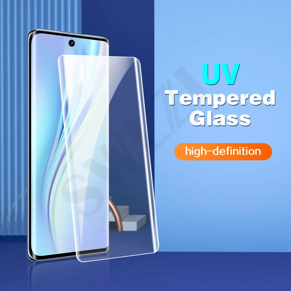 

for Huawei mate 40 RS 40E P40 honor V40 50 30 P30 20 nova 7 8 pro plus UV tempered glass protective phone screen protector film