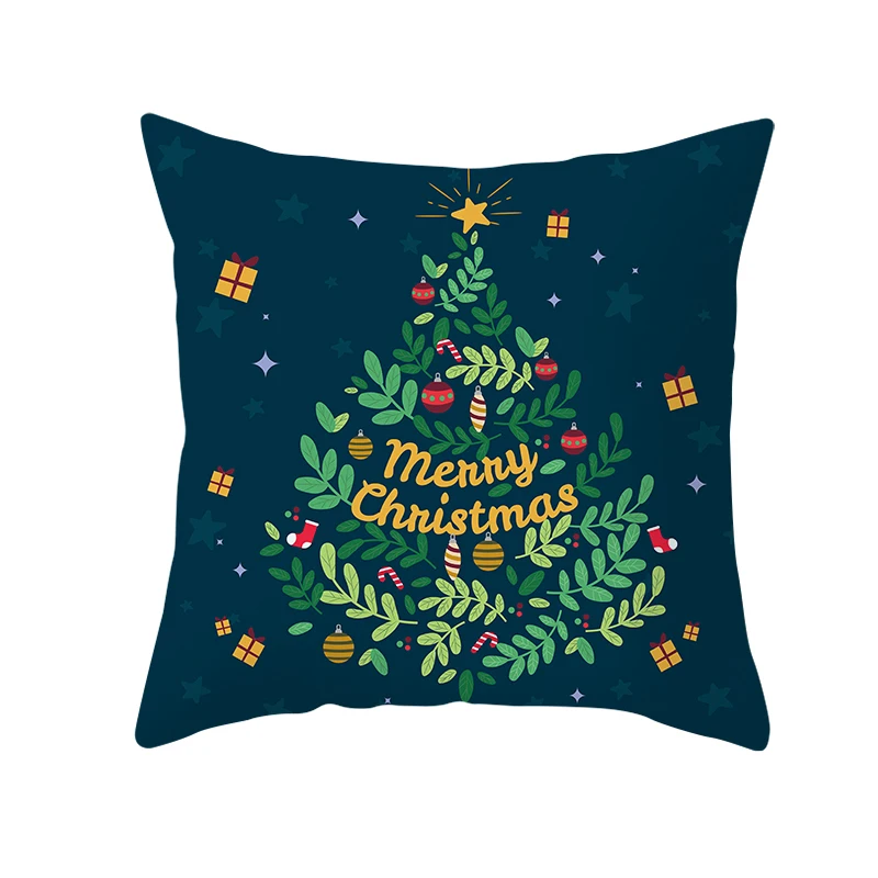 Рождественская декоративная подушка чехол для домашнего декора удобная Снежная
