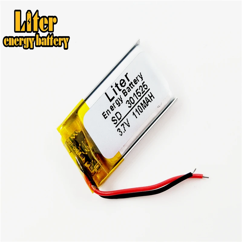 

3.7V lithium Tablet polymer battery 301525 3.7V 110MAH Bluetooth headset steelmate genuine small toys