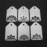 6 pcstag models cutting knife mold diy paper art handmade scrapbook photo album greeting cards crafts decorative embossing molds