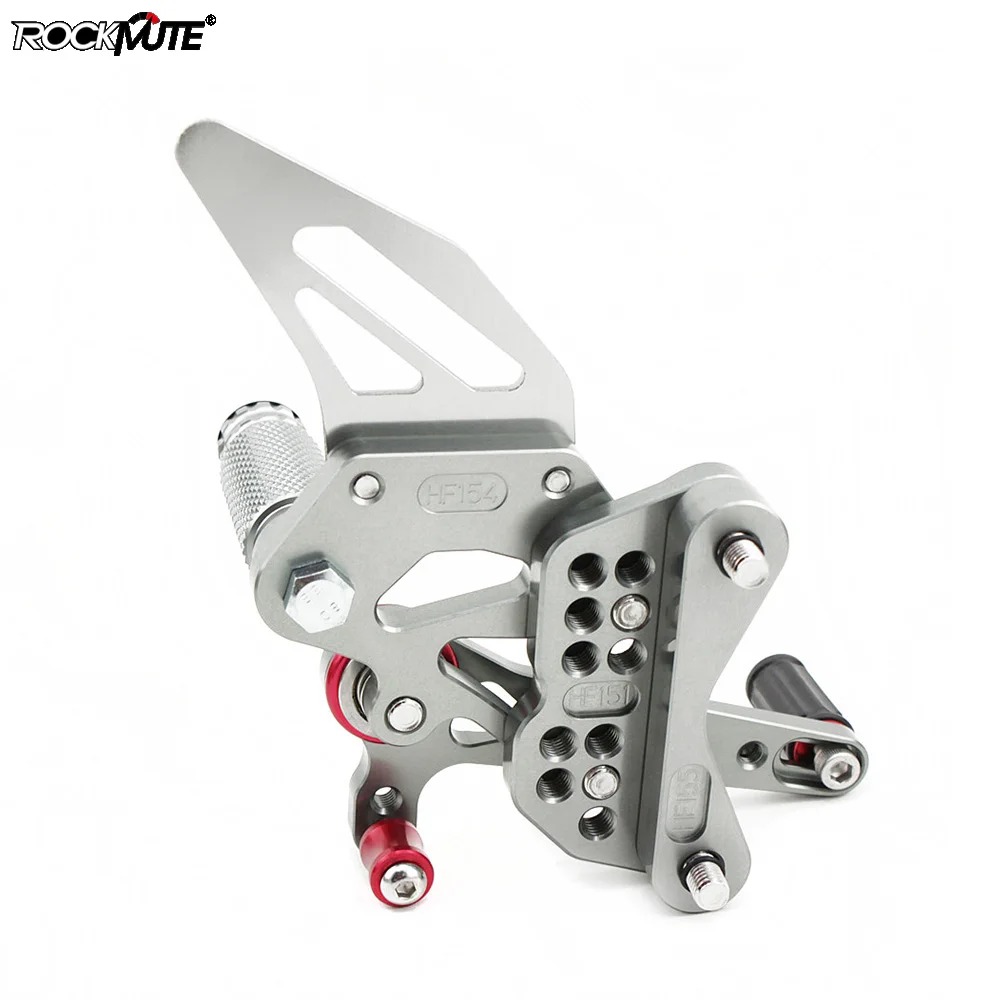 CNC алюминиевый мотоцикл Регулируемый Rearset задний Набор Подножки педаль Подножка