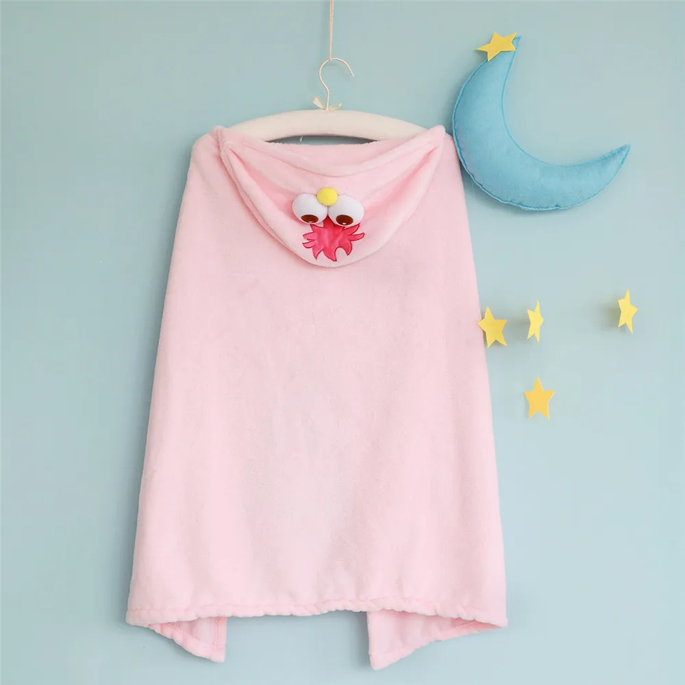 Милый уличный синий костюм Сезам печенья монстр косплей мягкий плащ с капюшоном