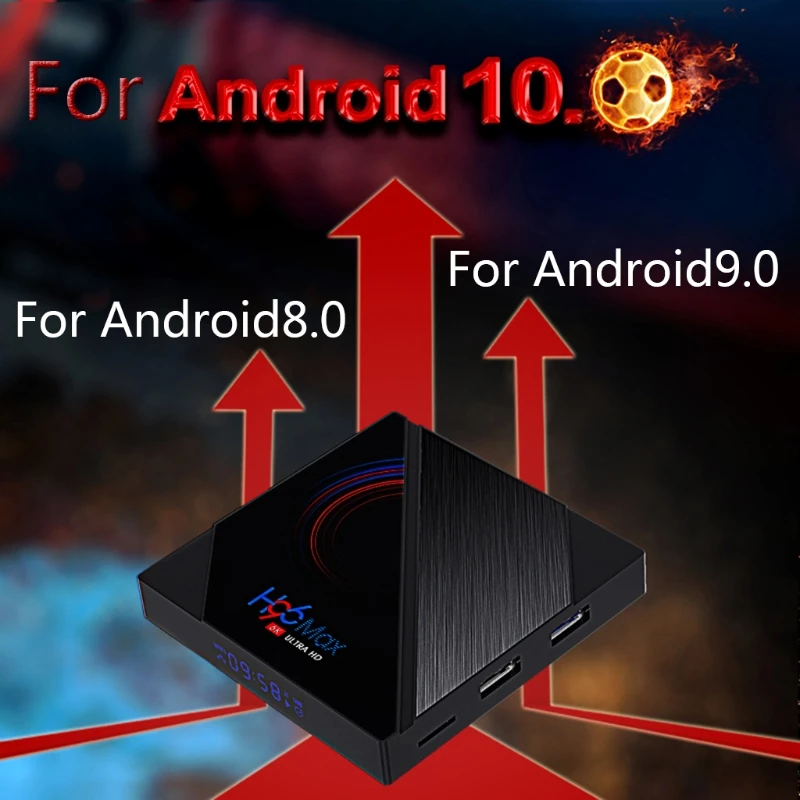 ТВ-приставка H96 MAX H616 на android 10 4 ГБ 64 6K Android 2020 приставка для Smart TV LEMFO 2 ГГц 5 8 Wi-Fi Google