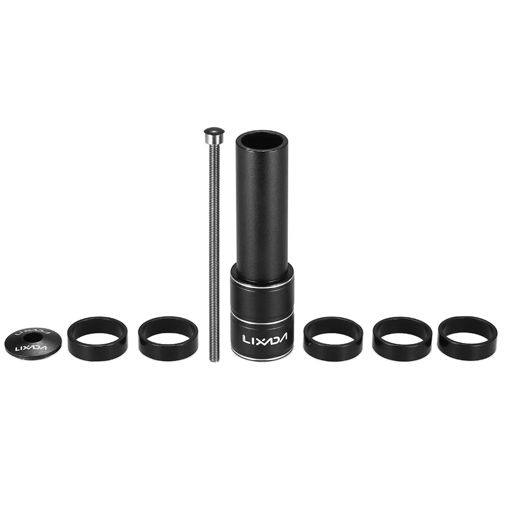 Lixada Велосипедная вилка подъемный стержень из алюминиевого сплава удлинитель для