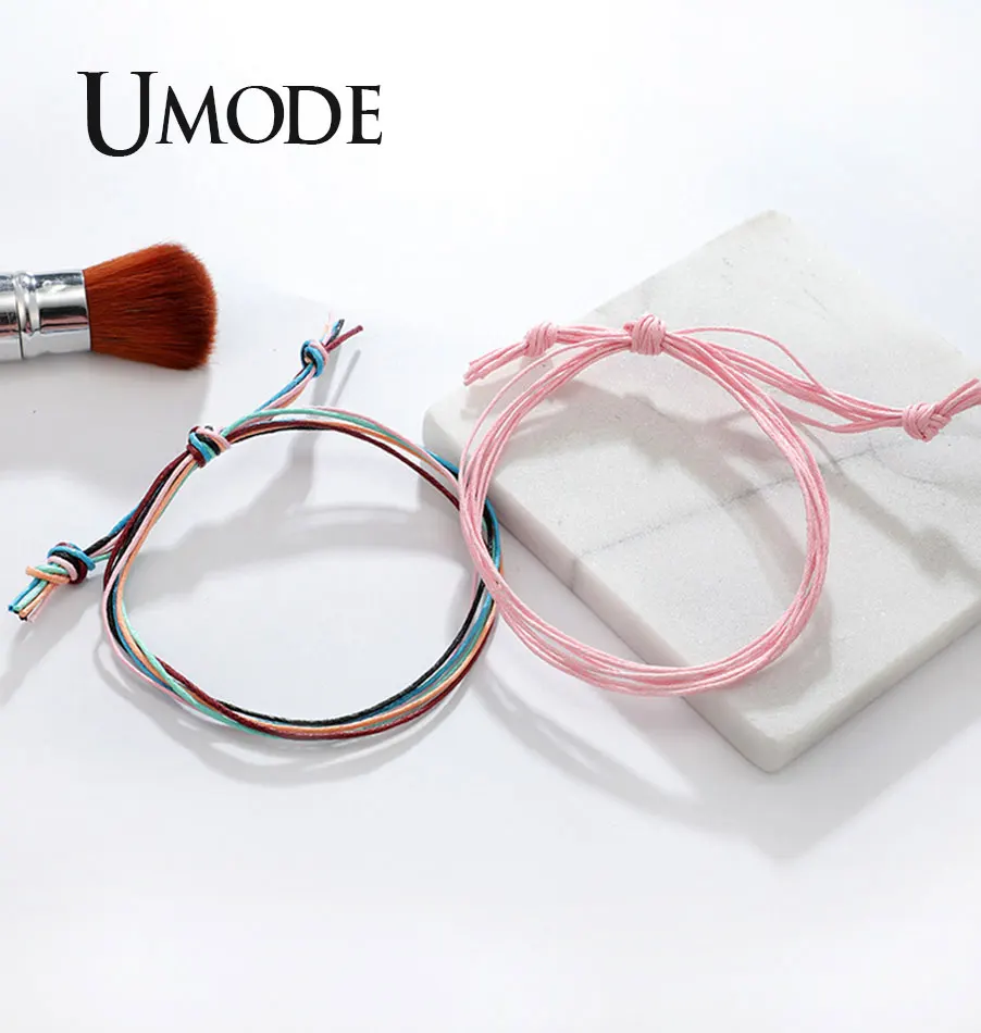 UMODE Vsco, Набор браслетов дружбы для девочек Bts, ручная работа, ромашки, браслеты, Boho Femme, аксессуары, браслеты, PB0497