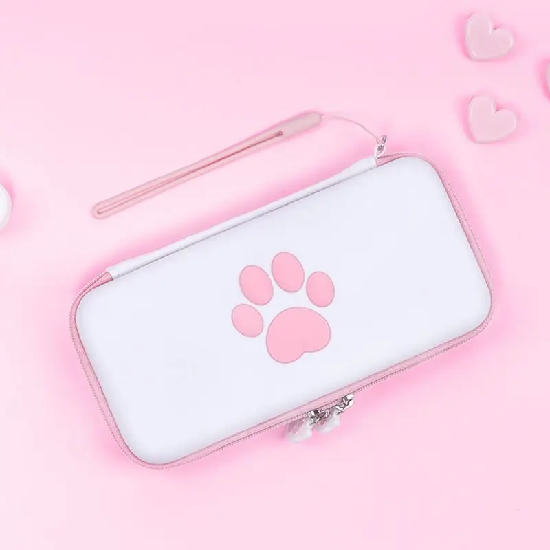 

Cute Cat Paw Storage Bag for Switch Lite Console Carrying Case for Lite Game Accessories