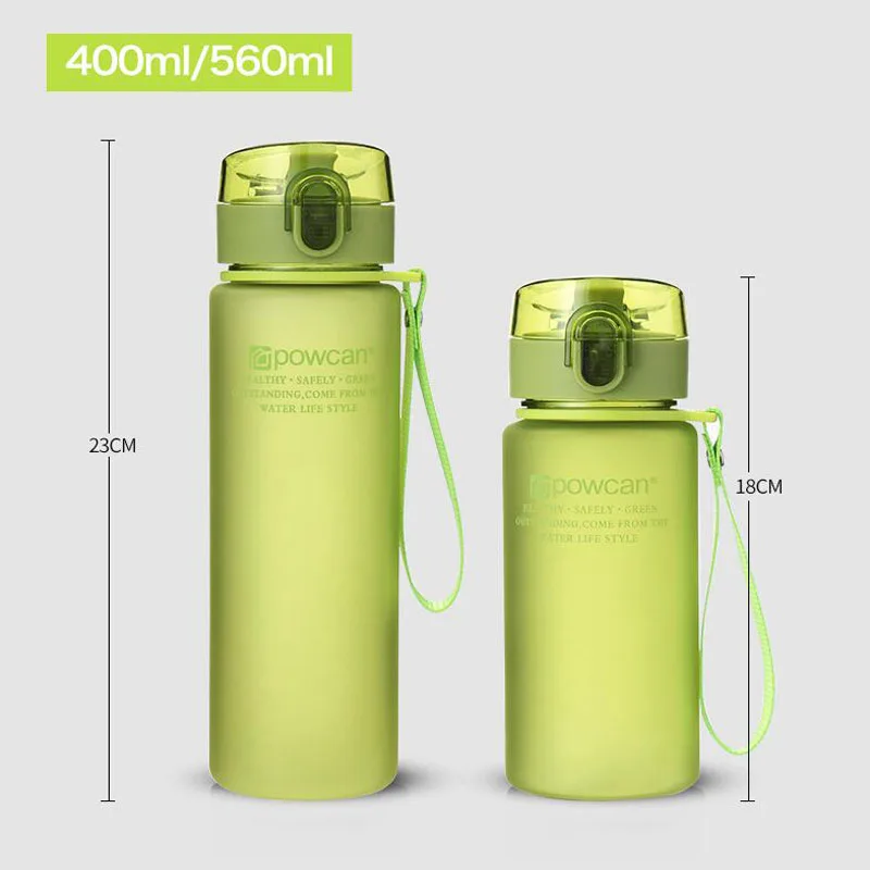 Портативные спортивные бутылки для воды 560 мл герметичные походные с эффектом