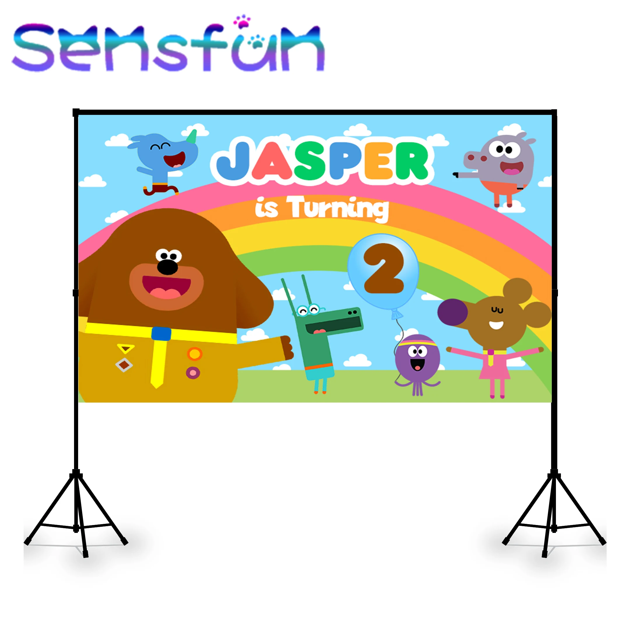 Sxy419 Радуга животные фотосессия мультфильм Hey Duggee пользовательская фотостудия