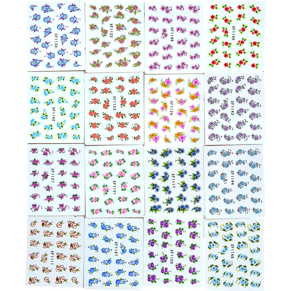 

New Watermark Nail Sticker Colorful World Nail Sticker Nail Ornament DIY XF1101-1150 nail art decorations