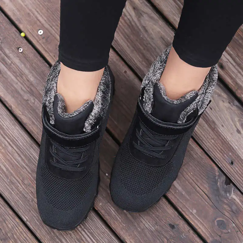 Женские нескользящие кроссовки высокие кеды на платформе повседневные ботинки