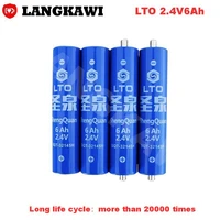 lto battery 2 4v 6ah long life cycle rechargeable cylindrical battery cell power bank for cold roll box toy tool home appliances