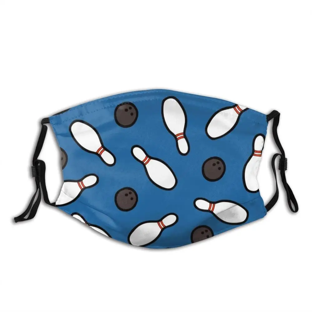 Моющийся фильтр для боулинга с рисунком Пылезащитная маска рта десять контактов