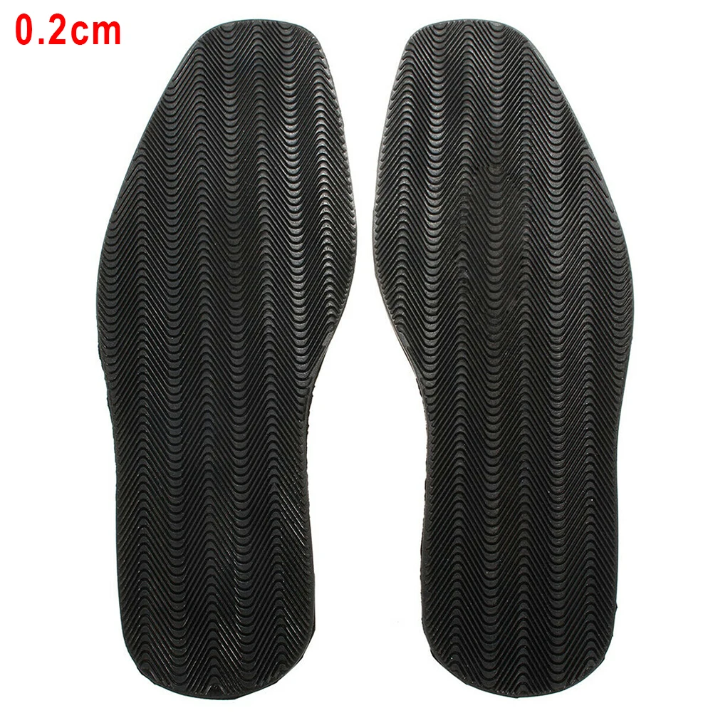 1 Pair Soft Rubber Thicken Elastic Flat Repair Kit Shoe Soles Stick On Outsole DIY Replacement Anti Slip Heel Protector #2