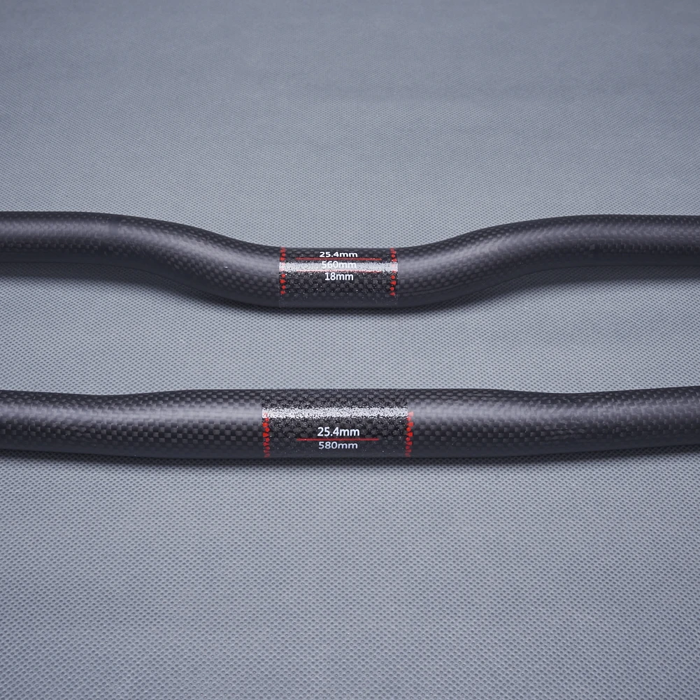 Матовый полный 3K руль из углеродного волокна для горного велосипеда 25 4 мм