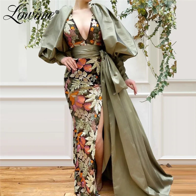 

Saudi Arabia Mermaid Evening Dress Turkish Aibye Long Sleeves Prom Dress Formal Party Gowns Robe De Soiree Longue Abendkleider