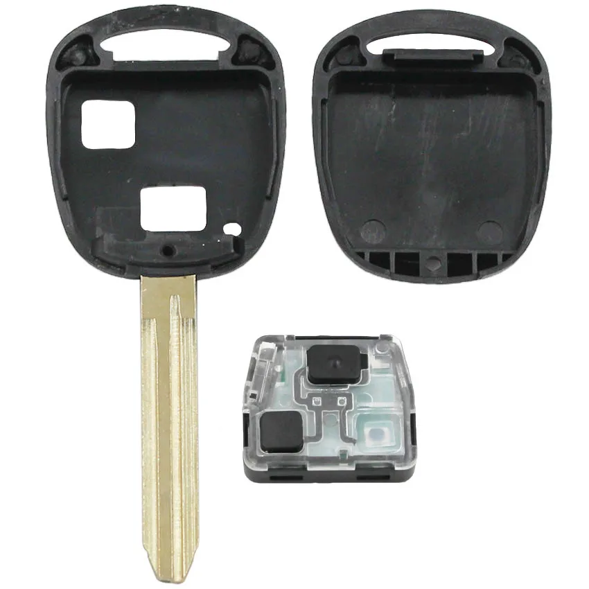 2 кнопки дистанционного брелока для Toyota Prado 120 RAV4 Kluger 315/433 МГц 4C/4D67 чип TOY43 P/N:50171 P/N: