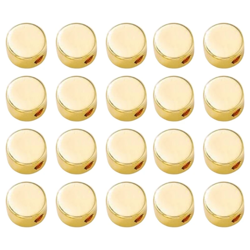 

Jewelry Accessories Handmade Diy Beaded Material Smooth Round Beads Cross Hole Spacer