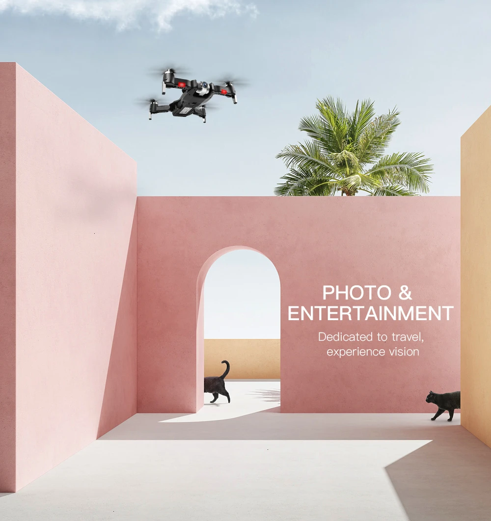 Wifi Дрон 4K HD с регулируемой широкоугольной камерой FPV в режиме реального времени воздушный видео складной Квадрокоптер жесты фото RC Дрон игрушки
