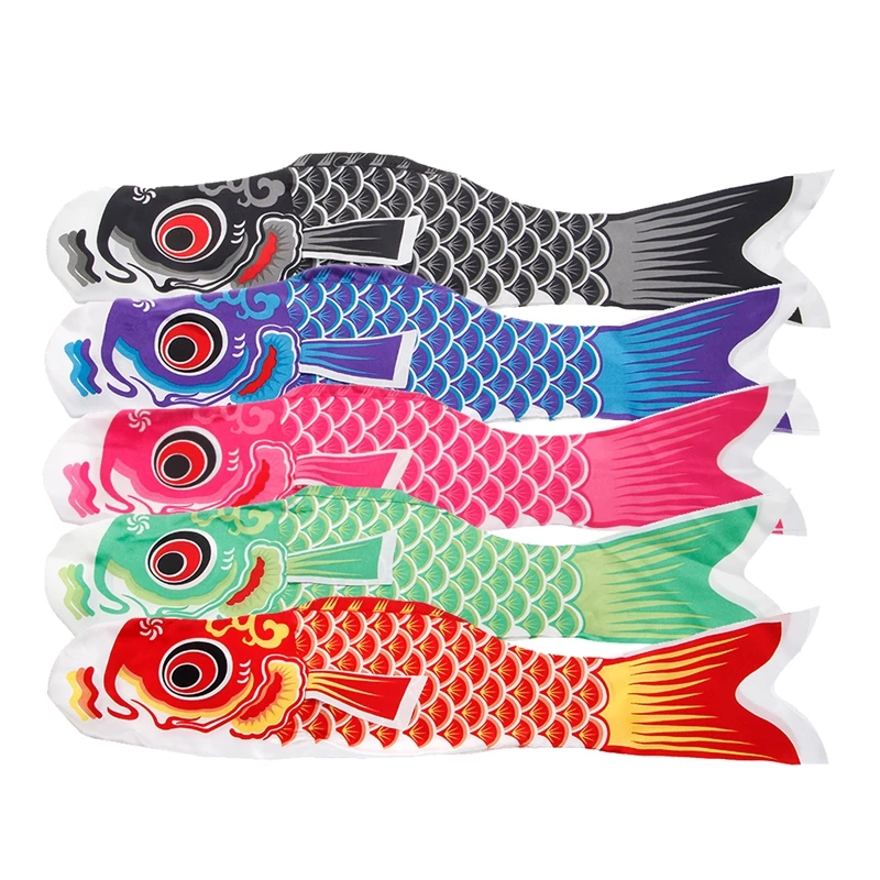 

70 см Koi Nobori Carp Wind Socks Koinobori яркий флаг рыбы Подвесной Настенный декор