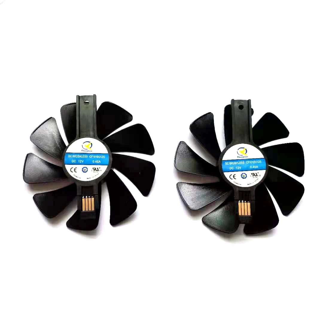 NEW 2pcs/lot CF1015H12D CF1010U12S 95mm for NITRO RX470 480 570 580 Sapphire RX470 480 570 580 590  Graphics Card Cooling Fan