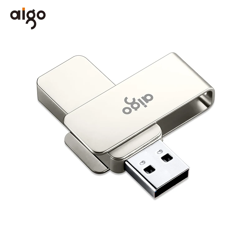 Высокоскоростной флеш накопитель Aigo на 32 ГБ металлический usb 3 0 с возможностью