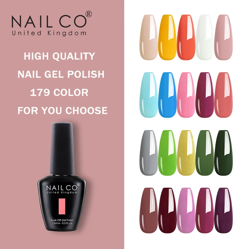 NAILCO 15 мл полуперманентный Гель лак для ногтей высокое качество дизайн смолы