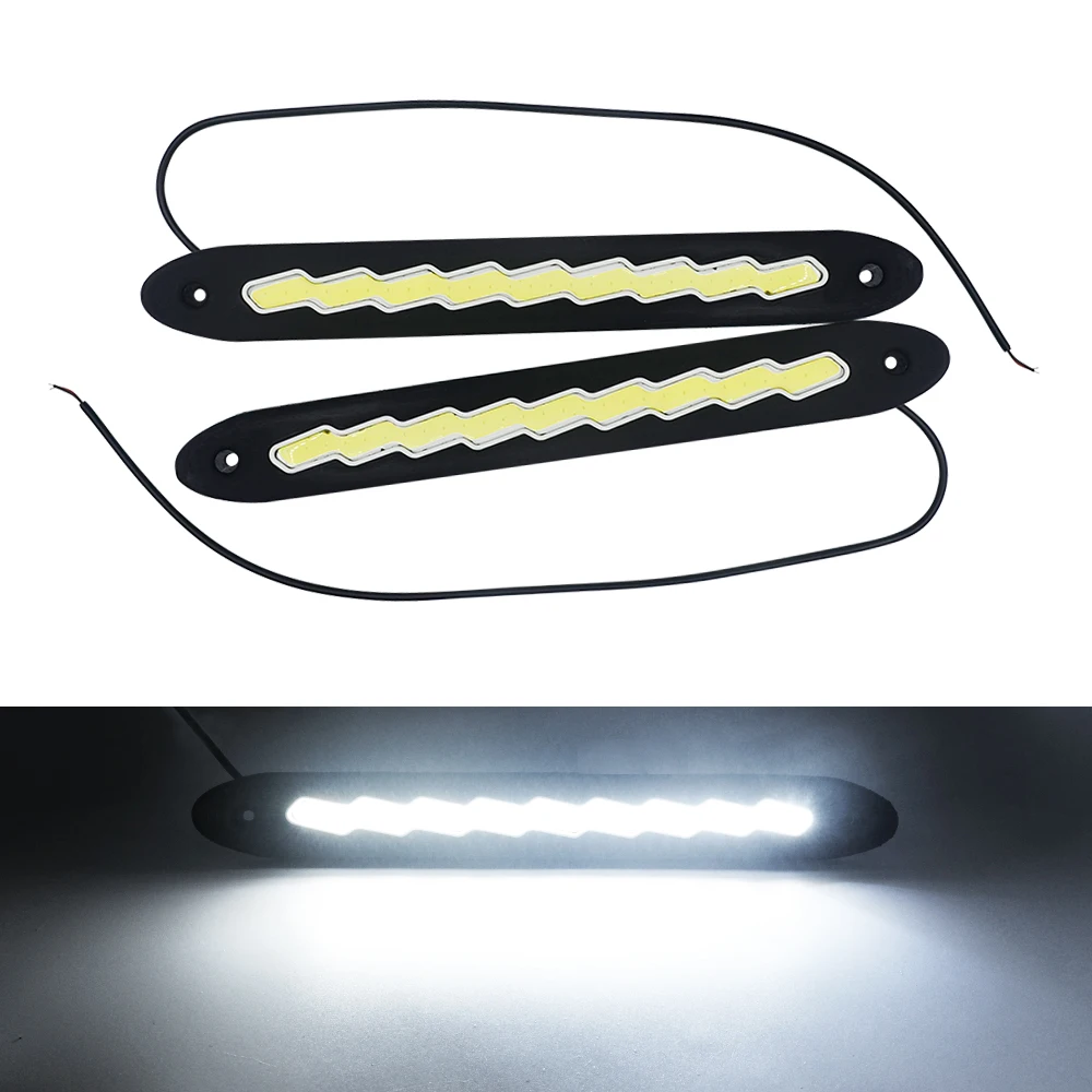 2PCS sequential Car LED Amber/White Switchback Flowing Strip Arrow Flasher Turn Signal Light 9led DRL light daytime running ligh |