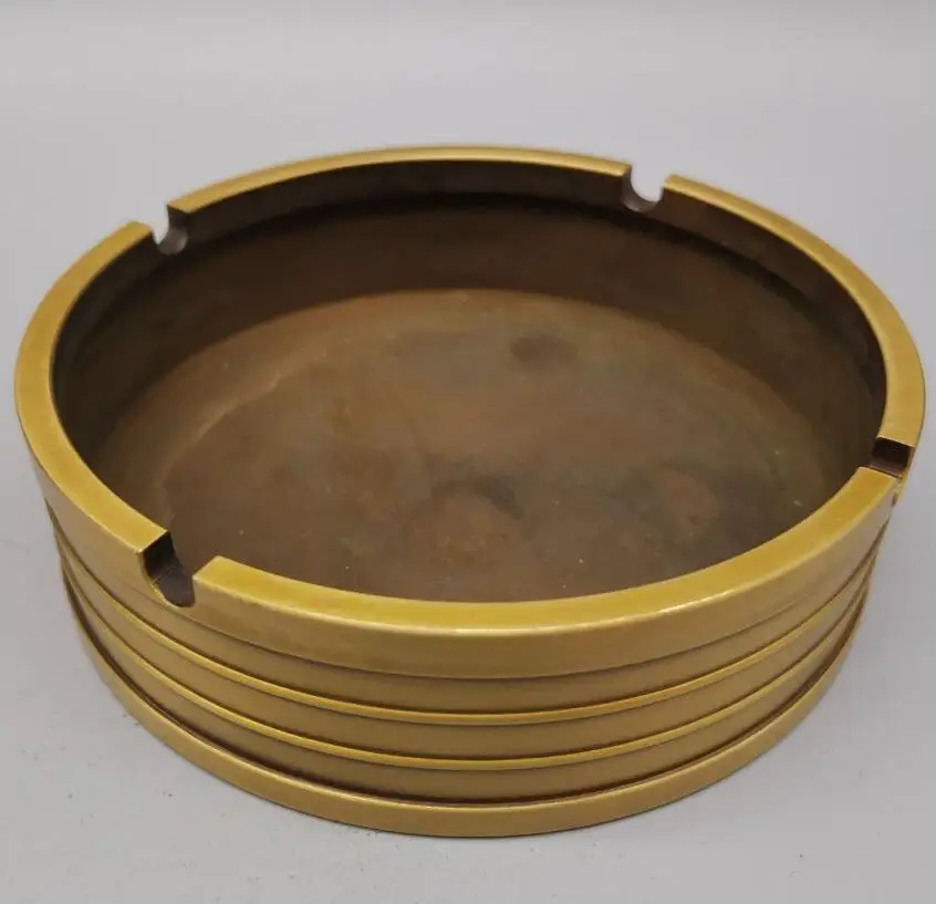 

China brass ashtray crafts statue