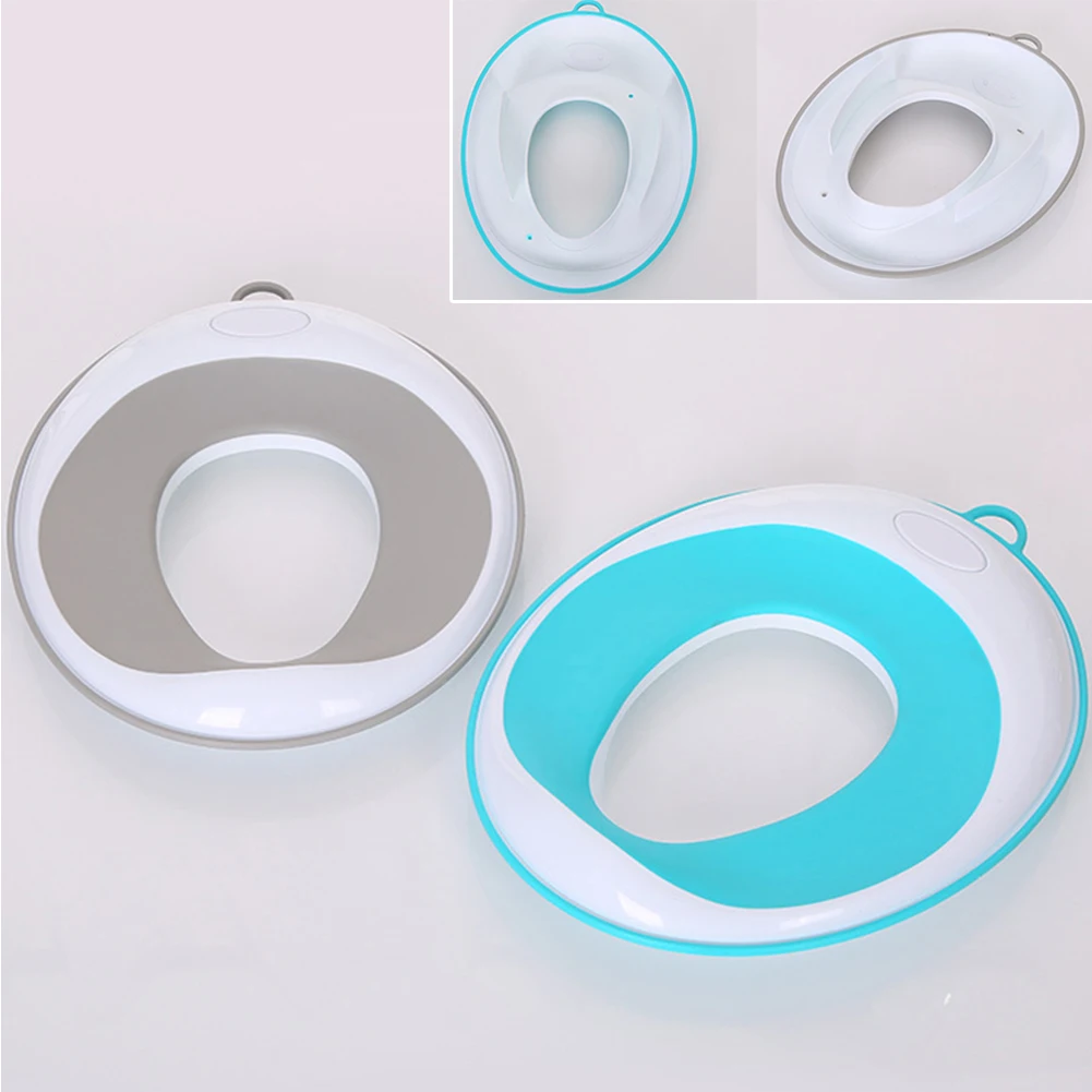

Portable PP Kids Secure Baby Soft Trainer Ring Toilet Seat Non-Slip Hook