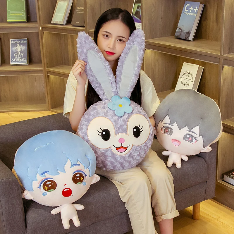 

Симпатичная детская подушка, аниме плюшевые игрушки, Офисная Подушка для сна, руки в руке, лежащая подушка для сиденья, домашний декор, празд...