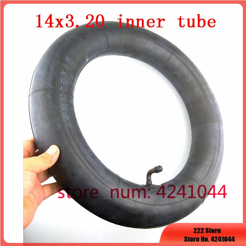 

High-quality 14'' inner tube 14x3.20 3.00-10 Bent valve stem inner tube for Electric Bicycle scooter electric tricycle e-bike